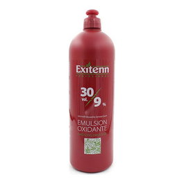 Exitenn Émulsion oxydante 30 Vol. 1000 mL pour coloration capillaire - Développeur de teinture, éclaircit 2 à 3 tons