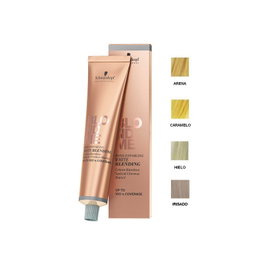 Schwarzkopf BLONDME Aclarante Hielo Irisado - Aclarante capillaire éclaircissant et couvrant les cheveux blancs en un seul pas, 60 mL