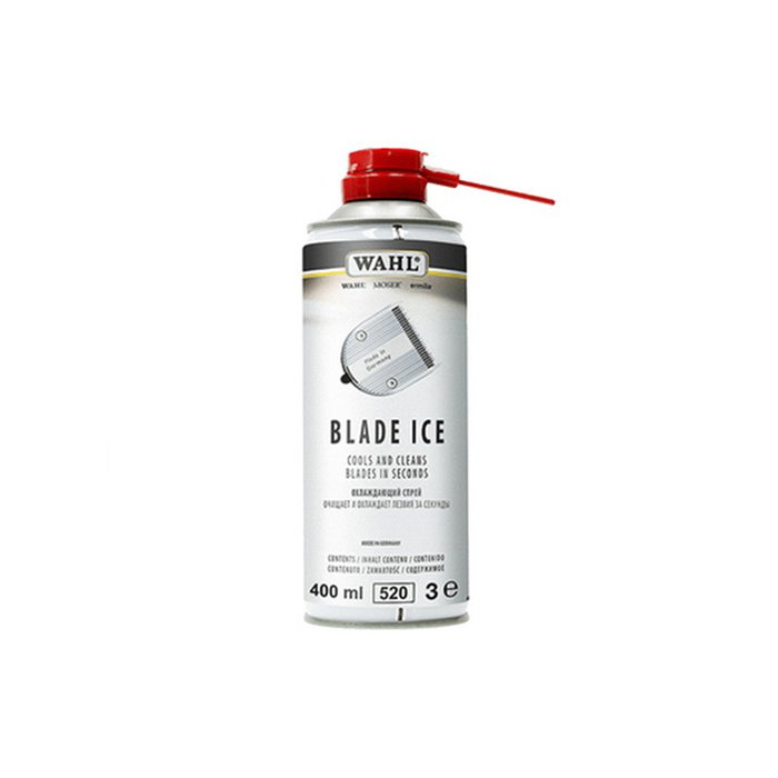 Wahl Blade Ice - Spray 4 en 1 400 ml - Refroidissement, lubrification et nettoyage instantanés pour lames de tondeuse - Anti-corrosion