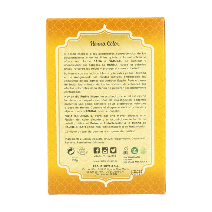 Radhe Shyam Henna Blond doré (100 g)