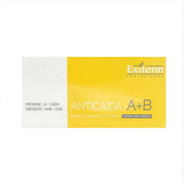 Exitenn Traitement Capillaire A+B - 10 Vials 8 mL - Anti-Chute et Stimulant de Croissance - Biotine, Menthol, Soja, Panthénol