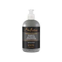 Shea Moisture Conditionner Équilibrant au Savon Noir Africain et Charbon de Bambou pour Cuir Chevelu Gras, Sans Sulfates, Parabènes ou Phtalates, 384 ml