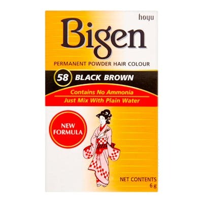 Bigen Teinture permanente 58 Black Brown Nº58 (6 g) Bigen Teinture permanente 58 Black Brown Nº58 (6 g)