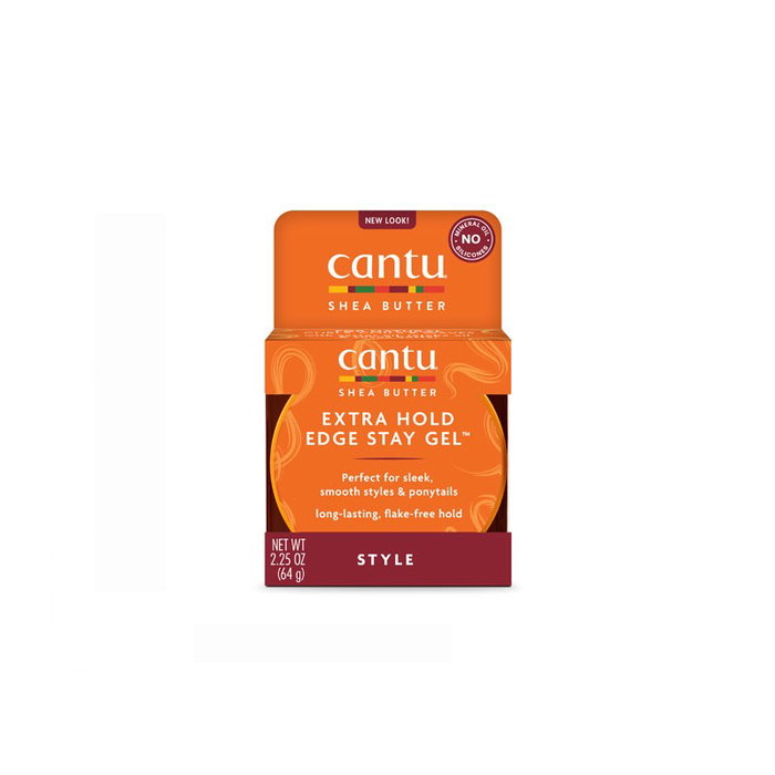 Cantu Gel Fixateur Beurre de Karité pour Contours Edge Stay 64g - Fixation Longue Durée sans Résidus - Sans Sulfates, Parabènes, Silicones Cantu Gel Fixateur Beurre de Karité pour Contours Edge Stay 64g - Fixation Longue Durée sans Résidus - Sans Sulfates, Parabènes, Silicones