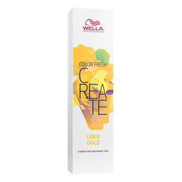 Wella Professionals Color Fresh Create - Teinture capillaire semi-permanente sans ammoniaque, reflets Uber Gold, 60 ml - Pour femmes