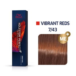 Teinture permanente Koleston Me+ Wella Nº 7/43 (60 ml)