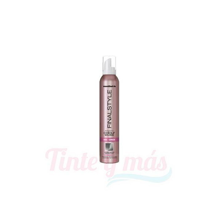 Montibello Finalstyle Colour Mousse Ash - Mousse colorante texturisante 320 mL - Fixation flexible longue durée - Protection de la couleur et des fibres capillaires