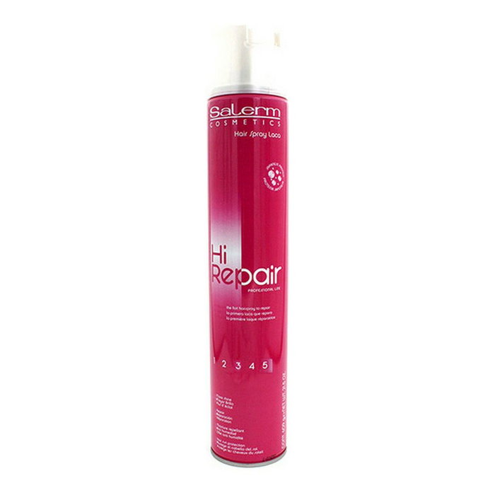 Salerm Hirepair Professional F5 Laca - Laque réparatrice et fixante, effet anti-humidité, avec hydrolyse de soie, flacon 750 ml Salerm Hirepair Professional F5 Laca - Laque réparatrice et fixante, effet anti-humidité, avec hydrolyse de soie, flacon 750 ml