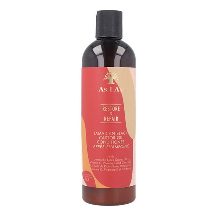 As I Am Restore & Repair Après-Shampoing Conditioner 355 mL - Hydratation intense, réparation des pointes, soin des cheveux bouclés et frisés