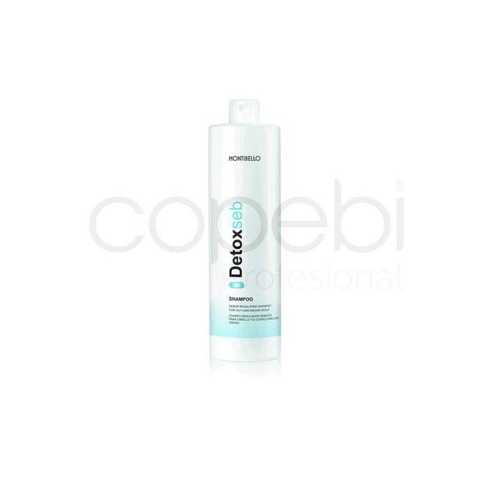 Montibel·Lo Champú Detox Seb Shampooing Détoxifiant Régulateur de Séborrhée 1000 mL pour Cheveux et Cuir Chevelu Gras