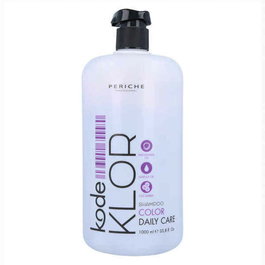 Periche Shampooing Klor pour cheveux colorés et décolorés - Protection des couleurs et hydratation avec huile de macadamia, filtres UV - 1000 mL