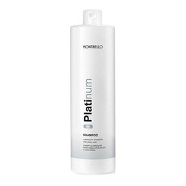 Montibello Shampooing Éclaircissant pour Cheveux Blancs ou Gris 1000 mL - Neutralise les reflets jaunes, apporte luminosité et douceur