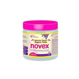 Novex My Curls Gel - Gelatine Super Fixante avec Collagène et Extrait d'Aloe Vera - Définition et Hydratation pour Cheveux Bouclés et Frisés - Sans Sulfates ni Silicones - 500 g