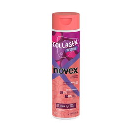 Novex Acondicionador Après-Shampoing Infusion au Collagène Végétal 300 ml - Pour Cheveux Fins, Abîmés et Sans Brillance