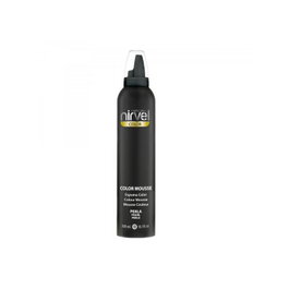 Nirvel Color Mousse Perla 300 mL - Mousse colorante et fixante avec volume et reflets pour cheveux