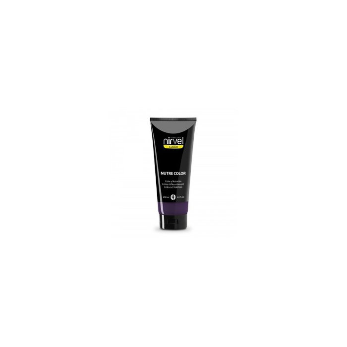 Nirvel Nutre Color - Coloration capillaire temporaire nutritive et brillante - Teinte Aubergine foncé - 200 mL Nirvel Nutre Color - Coloration capillaire temporaire nutritive et brillante - Teinte Aubergine foncé - 200 mL