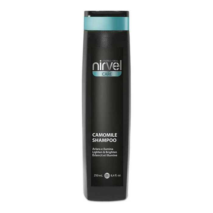 Nirvel Shampooing Camomille Sans Sulfate 250 mL - Pour éclaircir et illuminer les cheveux blonds naturels Nirvel Shampooing Camomille Sans Sulfate 250 mL - Pour éclaircir et illuminer les cheveux blonds naturels