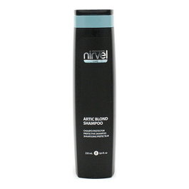Nirvel ARTIC BLOND SHAMPOO - Shampooing pour cheveux blonds froids - Neutralise les reflets cuivrés - Hydratant et brillant - 250 mL