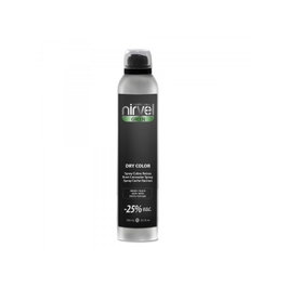 Nirvel Spray Noir pour Couvrir les Racines Blanches 300ml - Masque Temporairement les Cheveux Gris avec Résultat Naturel, Donne de la Texture et Résiste à l'Eau