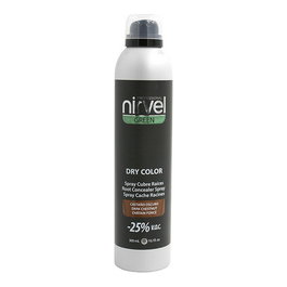 Nirvel Spray couvre-racines anti-cheveux blancs teinte châtain foncé - 300 ml pour un résultat naturel avec apport de volume