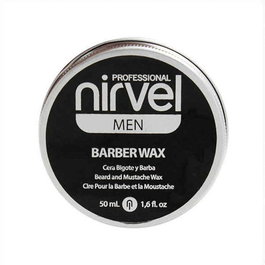 Nirvel Barber Wax 50 mL - Cera de fixación ligera para barba y bigote