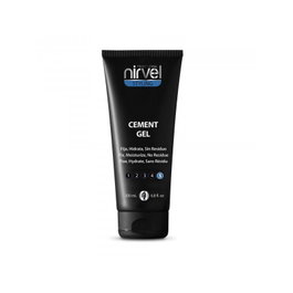 Nirvel Cement Gel 200 mL - Gel de fixation extrême pour cheveux courts, fixation ultra résistante 48h, sans résidus