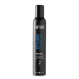 Nirvel Mousse de Fixation Naturelle 300ml - Volume, Texture, Brillance et Hydratation pour Cheveux