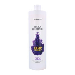 Montibel·Lo Colour Correction Stop Yellow - Shampoing neutralisant aux pigments violets contre les reflets jaunes - Flacon 1000 ml