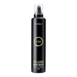 Montibel·Lo Decode Volume Hair Body Espuma Extrafuerte - Mousse coiffante fixation extra-forte pour volume et corps instantané - 300 ml