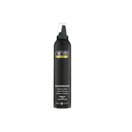 Nirvel Color Mousse Ceniza 300 ml - Coloration et fixation capillaire, apporte volume et reflets