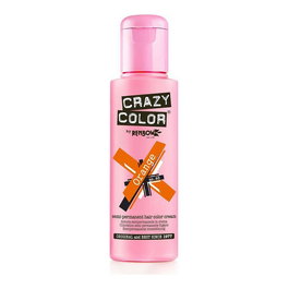 Crazy Color 60 Orange - Colorant capillaire semi-permanent direct, ton orange, pour cheveux décolorés, durée 10-12 lavages, sans activateur