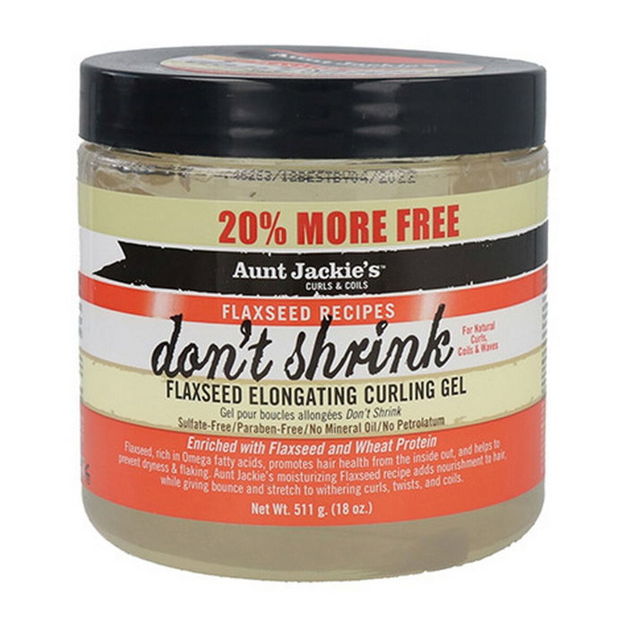 Aunt Jackie's Gel Curling Élongateur Anti-Rétraction Flaxseed Recipes aux Huiles de Lin, Karité et Olive 426 g Aunt Jackie's Gel Curling Élongateur Anti-Rétraction Flaxseed Recipes aux Huiles de Lin, Karité et Olive 426 g