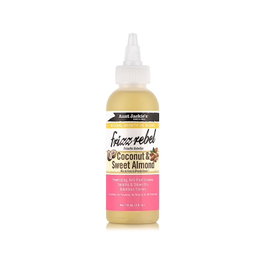 Aunt Jackie's Frizz Rebel Huile Capillaire Anti-Frisottis Coco et Amande Douce, Hydratation et Brillance, 118 mL
