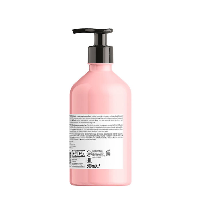 L'Oréal Professionnel Paris Shampoing Vitamino Color pour Cheveux Colorés - Protection des Nuances et Brillance Intense - 500 ml