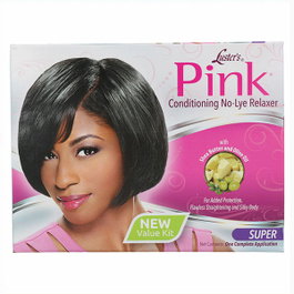 Luster'S Pink Conditionneur Lisseur No-Lye Super 1 Application avec Protection Solaire, Vitaminé, pour Cheveux Secs et Épais à Moyens