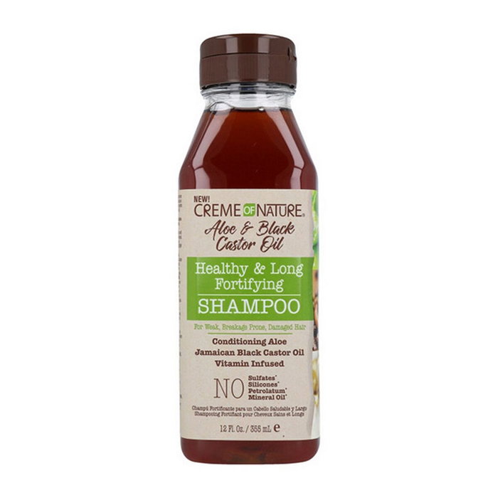 CREME OF NATURE Shampooing Fortifiant Aloe et Ricin Noir 355 ml CREME OF NATURE Shampooing Fortifiant Aloe et Ricin Noir 355 ml