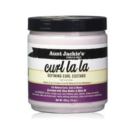 Aunt Jackie's - Curl La La - Crème de coiffage définissante pour boucles et boucles rebelles - Combat le frisottis - Hydratation et brillance - Pour cheveux bouclés et afro - 426 g