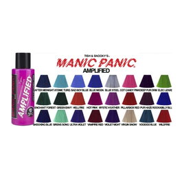 Manic Panic Amplified - Teinture Capillaire Vegan Rouge Vampire 118 mL - Formule Amplifiée pour une Couleur Vive et Longue Durée