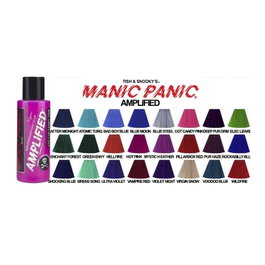 Manic Panic Amplified - Teinture Capillaire Vegan Rouge Vampire 118 mL - Formule Amplifiée pour une Couleur Vive et Longue Durée