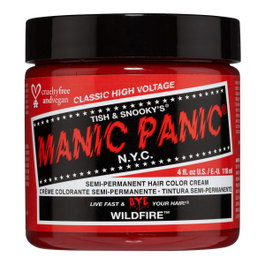 Manic Panic Classic High Voltage Wildfire - Teinture capillaire semi-permanente rouge intense - Flacon 118 ml - Unisexe