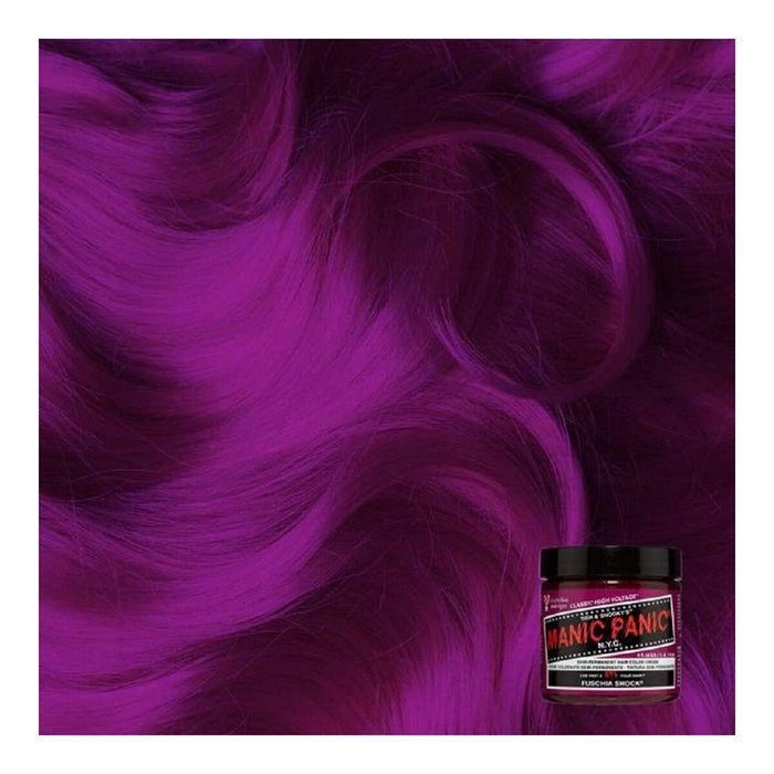 Manic Panic - Teinture Capillaire Semi-permanente Végétalienne Classic Fuschia Shock - Couleur Fantaisie Vibrante Sans Ammoniac