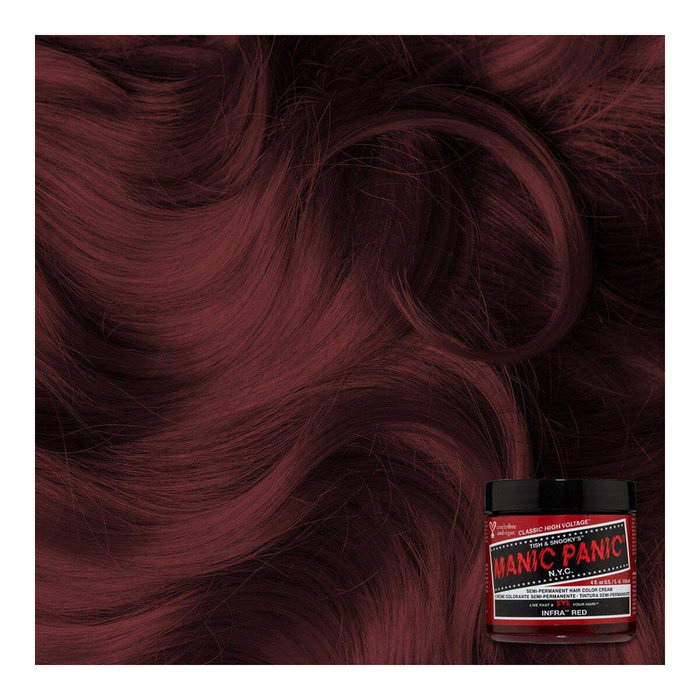 Manic Panic Teinture Sémipersistante Fantaisie Infra Red Classic - Formule Vegan, Sans Ammoniac - Pour Cheveux