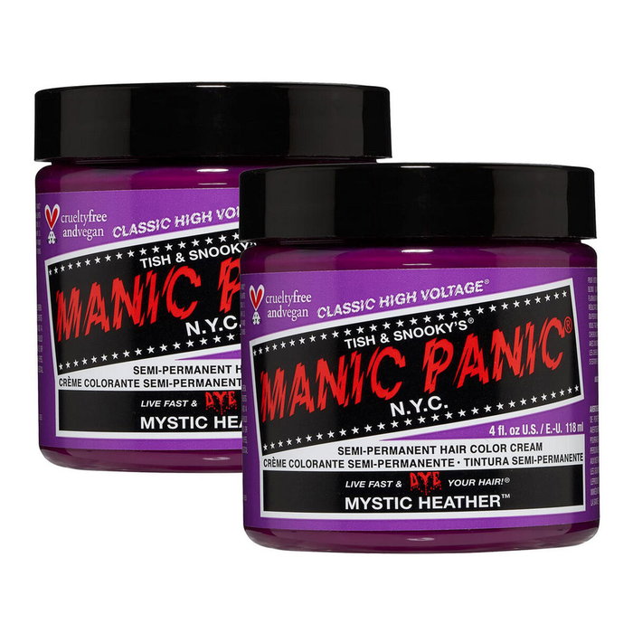 Manic Panic Classic - Teinture capillaire semi-permanente couleur Mysthic Heather - Formule vegan sans ammoniaque - Coloration intense et soin