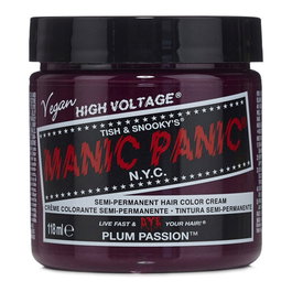 Manic Panic Tinture Semi-Permanente Classique Plum Passion - Couleur Prune Passion - Vegan, Sans Ammoniac, Sans PPD, Avec Conditionneur