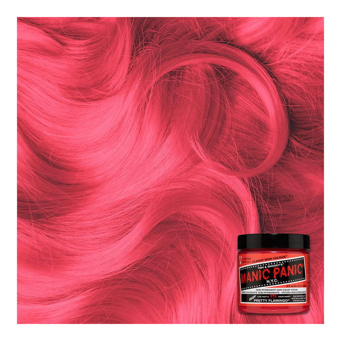 Manic Panic Classic Pretty Flamingo - Teinture capillaire semi-permanente rose intense - Formule vegan sans ammoniaque Manic Panic Classic Pretty Flamingo - Teinture capillaire semi-permanente rose intense - Formule vegan sans ammoniaque