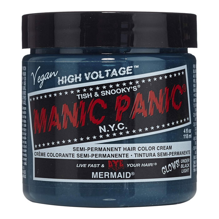Manic Panic - Teinture Classique Mermaid - Colorant capillaire semi-permanent vegan - Sans ammoniaque, sans paraben, sans gluten Manic Panic - Teinture Classique Mermaid - Colorant capillaire semi-permanent vegan - Sans ammoniaque, sans paraben, sans gluten