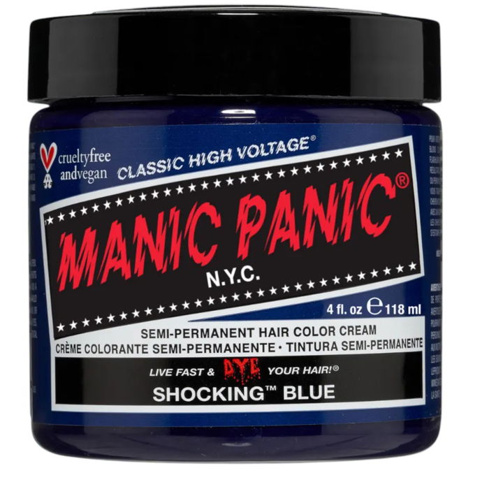 Teinture permanente Classic Manic Panic ‎HCR 11028 Shocking Blue (118 ml)