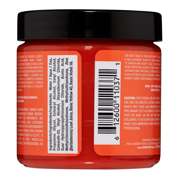 Manic Panic - Tintura de Fantasía Semi-Permanente Vegan - Electric Tiger Lily - Tinte para Cabello sin Amoniaco