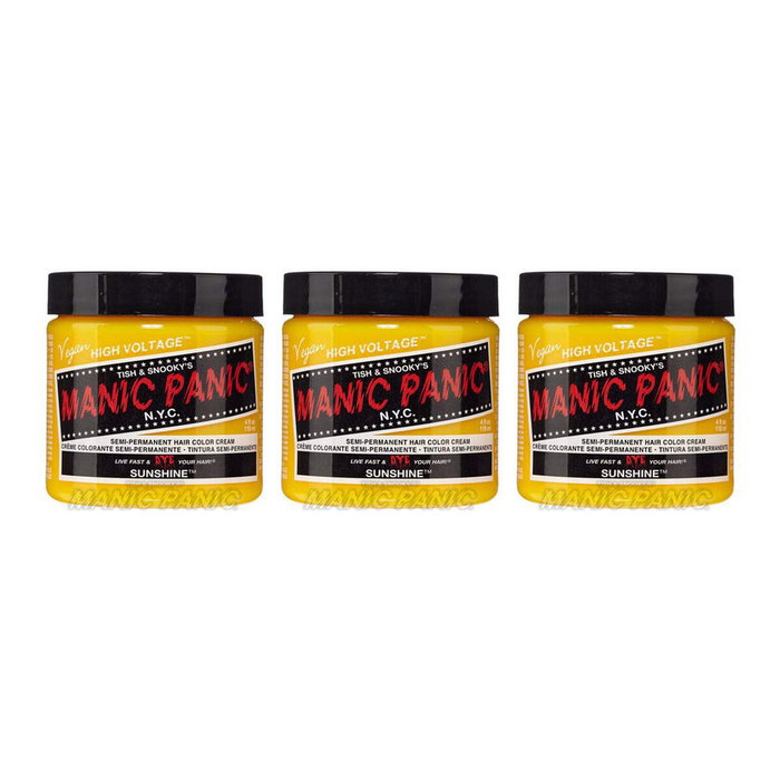Manic Panic - Tinte Classique Sunshine - Tinture Capillaire Semi-Permanente Végétalienne et Sans Ammoniaque - Pour Cheveux Colorés et Brillants