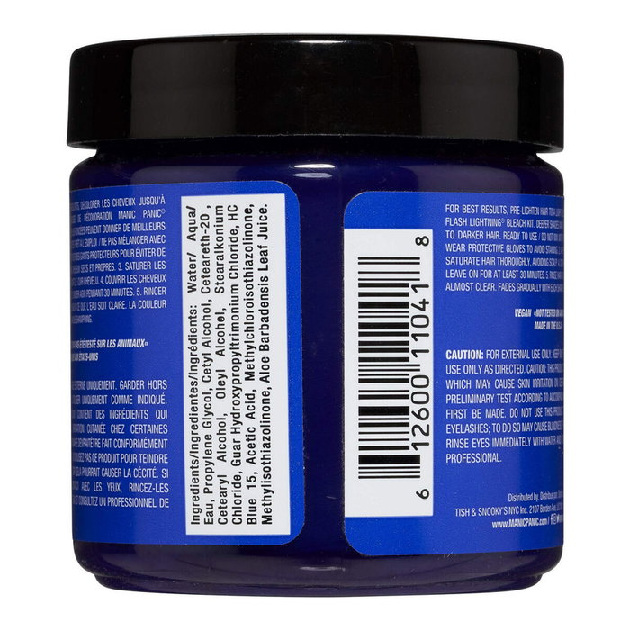 Manic Panic Teinture Semiconsciente Classique Blue Moon pour Cheveux - Coloration Intense et Électrique, Vegan, Sans Ammoniac